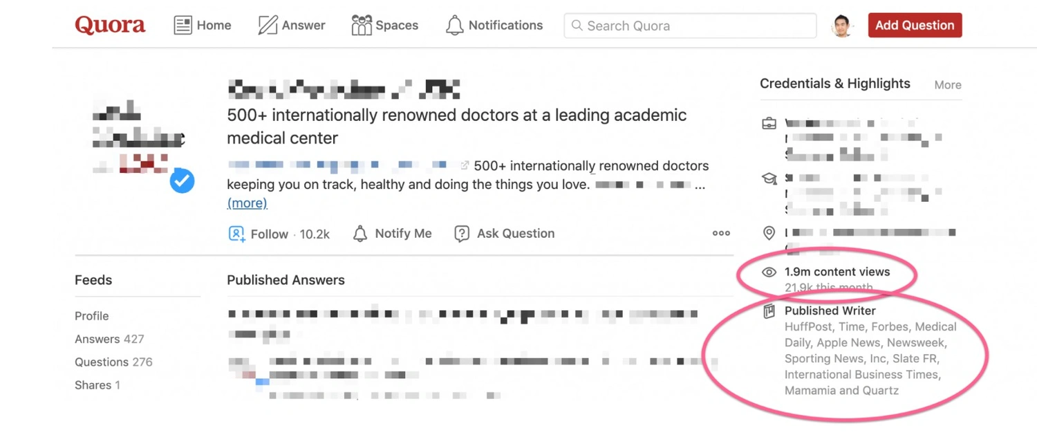 Quora Profile