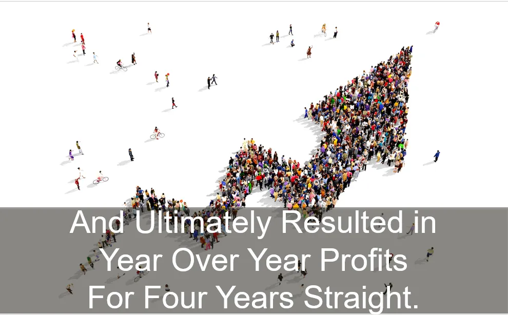 And Ultimately Resulted in Year Over Year Profits